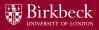 School of social sciences,History and philosophy (Birkbeck)