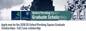Oxford Pershing Square Graduate Scholarship
