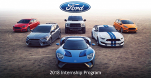 2018 Ford Internship Program in USA