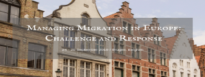 Cours d'automne - Gérer la migration en Europe: défis et réponses, 24-26 septembre 2018, Bruges, Belgique
