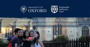 The Oxford-Weidenfeld and Hoffman Scholarship and Leadership Programme 2019 in UK