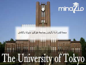 Japan scholarship at the University of Tokyo funded by the Mext program: