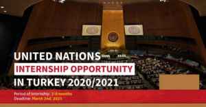 United Nations Internship 2020/2021 in Gebze, Turkey