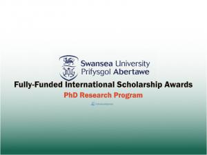 جوائز منحة الدكتوراه الممولة بالكامل من جامعة سوانسي ، المملكة المتحدة 2021-22