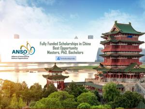 Chine - La bourse ANSO pour les jeunes talents 2022 - Acceptation des candidatures.