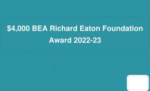 4،000 $ BEA Richard Eaton Foundation Award 2022-23