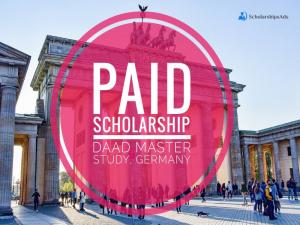 DAAD Masters Scholarships in Public Policy and Good Governance