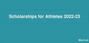Bourses d'études pour les athlètes 2022-23
