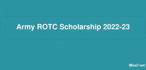 Army ROTC Scholarship 2024-23