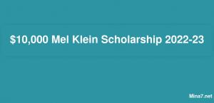 Bourse Mel Klein de 10 000 $ 2024-23