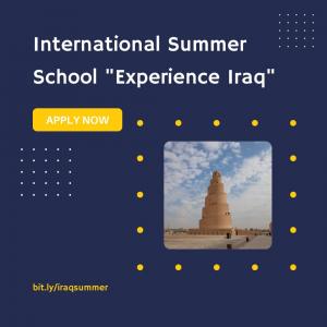 International Summer School “Experience Iraq” 2022