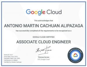 شهادة جوجل  لتصبح مهندس سحابي