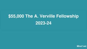 $55,000 The A. Verville Fellowship 2023-24