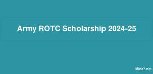 Army ROTC Scholarship 2024-25