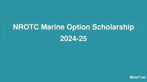 NROTC Marine Option Scholarship 2024-25