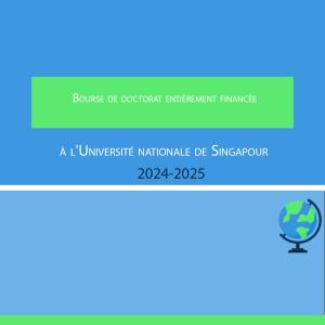 Bourse de doctorat entièrement financée à l'Université nationale de Singapour 2024-2025