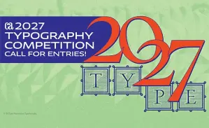 Concours de typographie Communication Arts 2027
